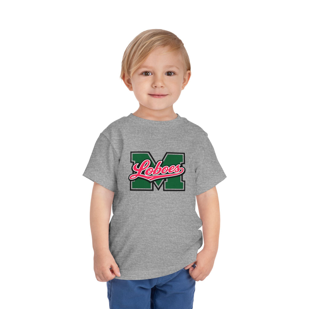 Toddler Tee Green 'M' Loboes School Spirit Shirt