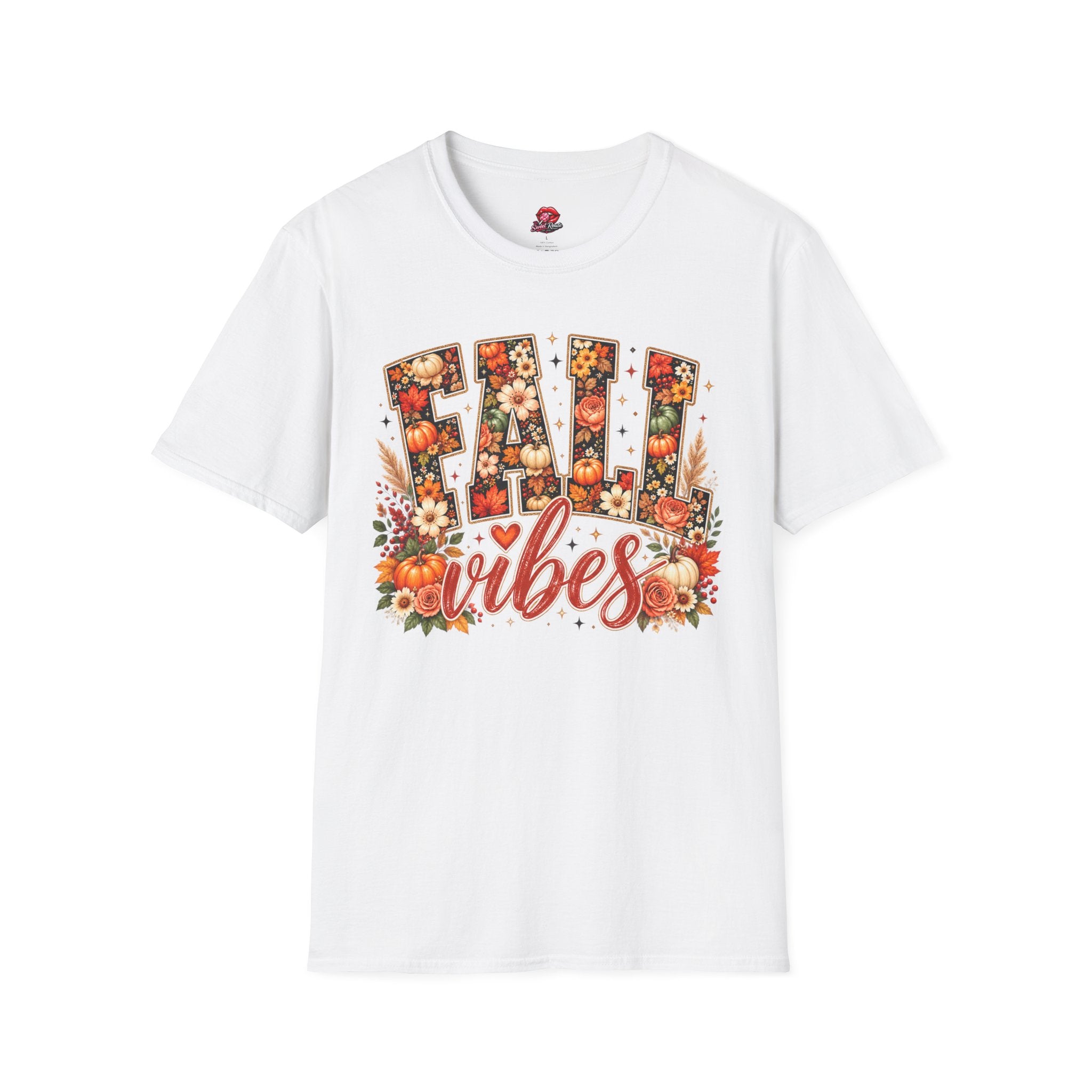 Floral Pumpkin Fall Vibes Tee