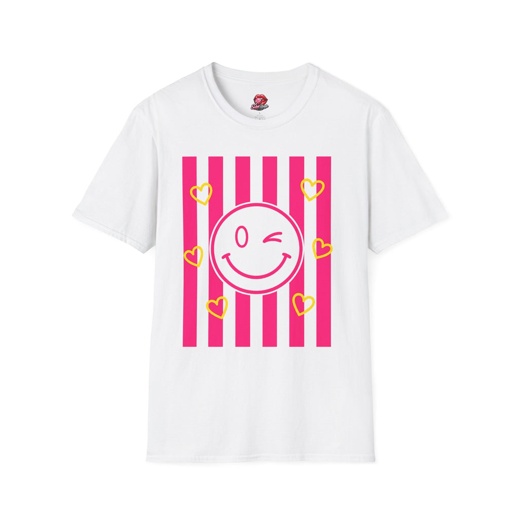 Winking Smile Face with Hearts T-Shirt