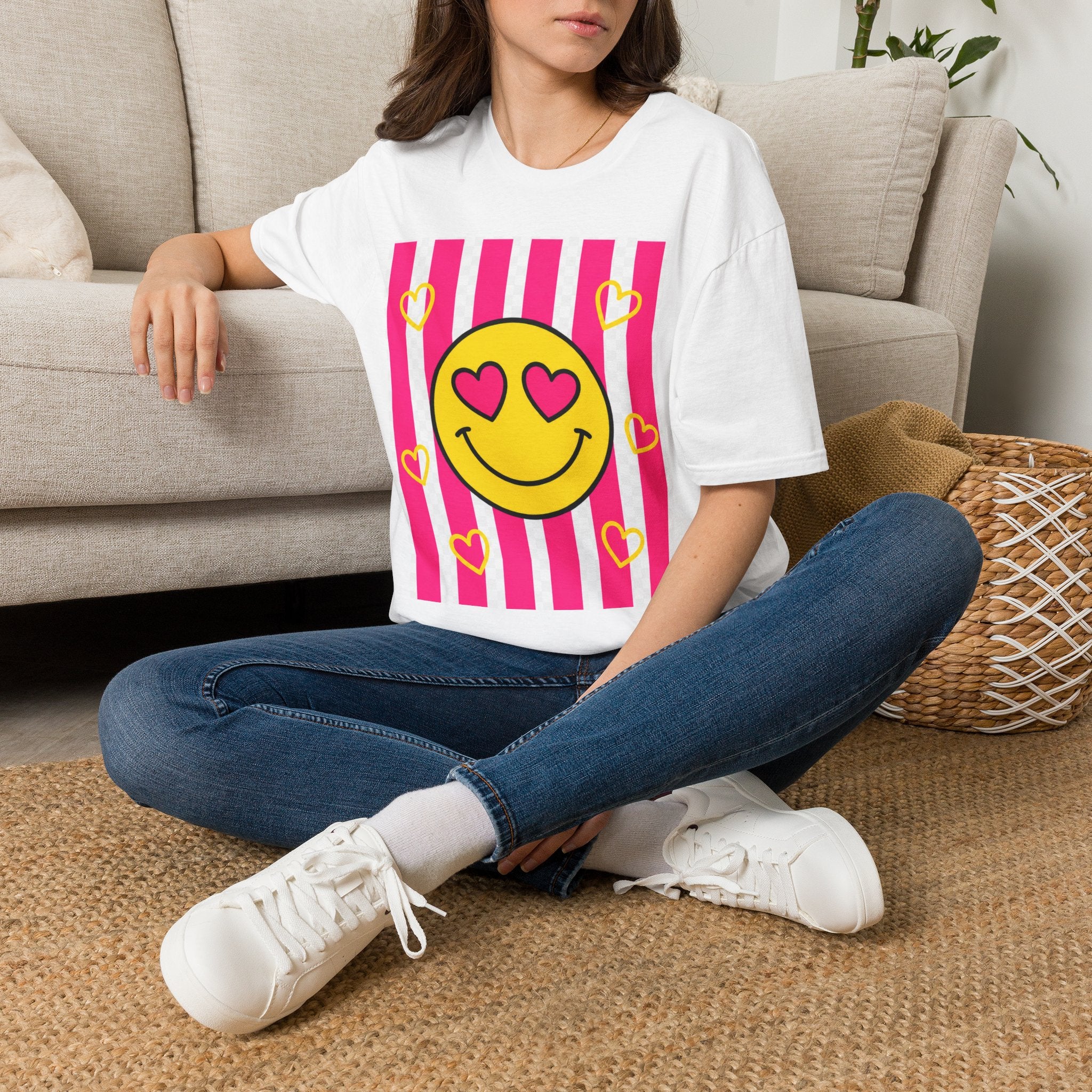 Heart Eyes Smiley T-Shirt