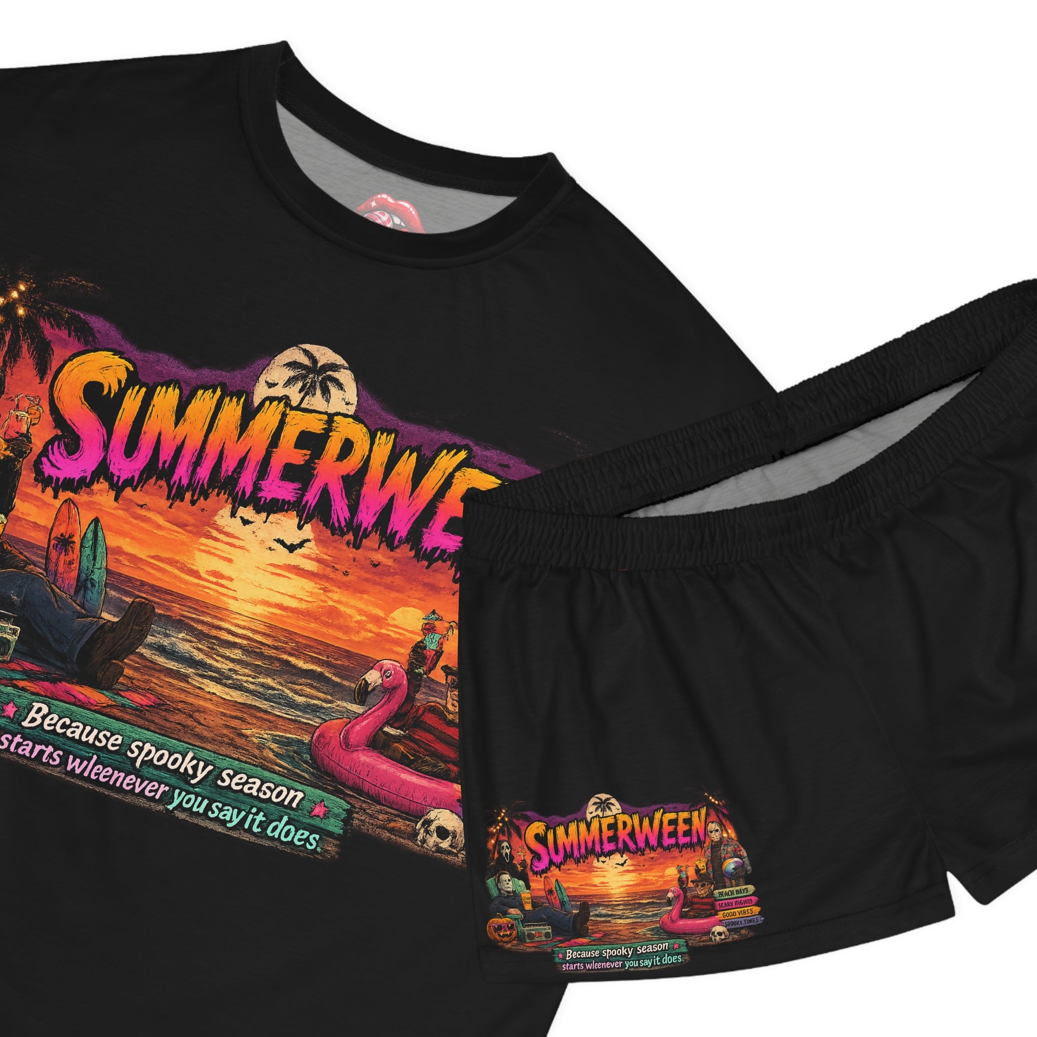 Summerween Halloween Beach Sleepwear Set