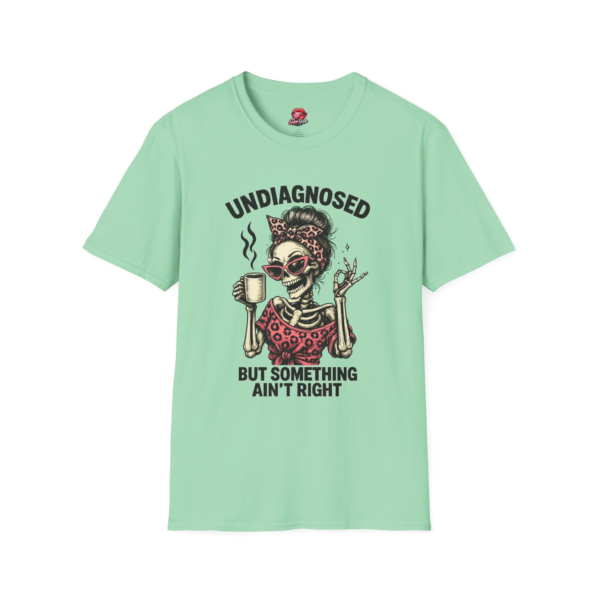 Undiagnosed Skull Lady Coffee Tee