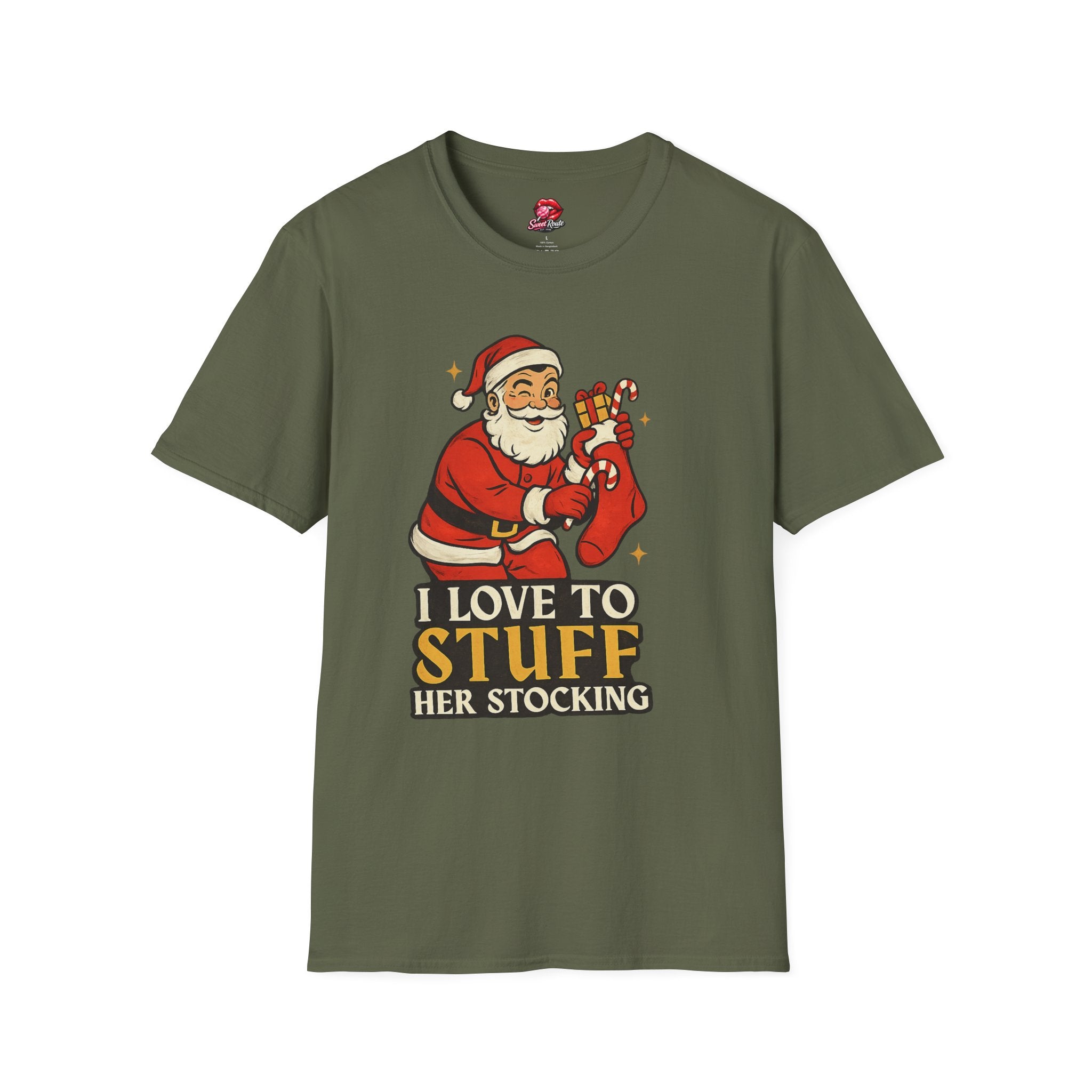 Santa stuffing her stocking T-Shirt
