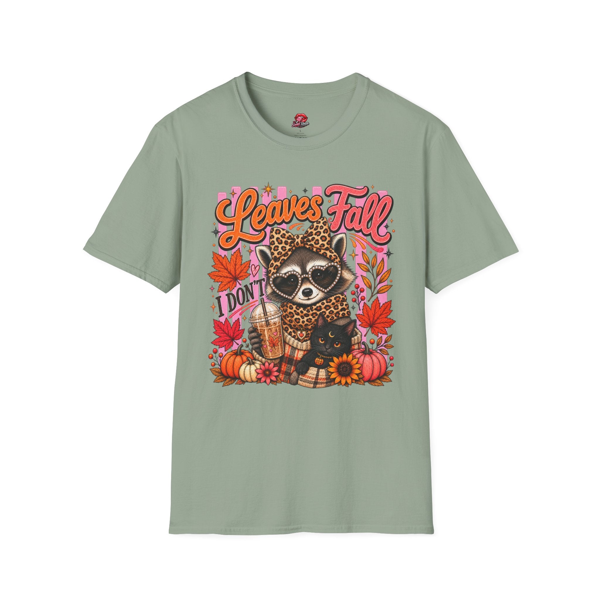 Leaves Fall I Don’t Raccoon T-Shirt