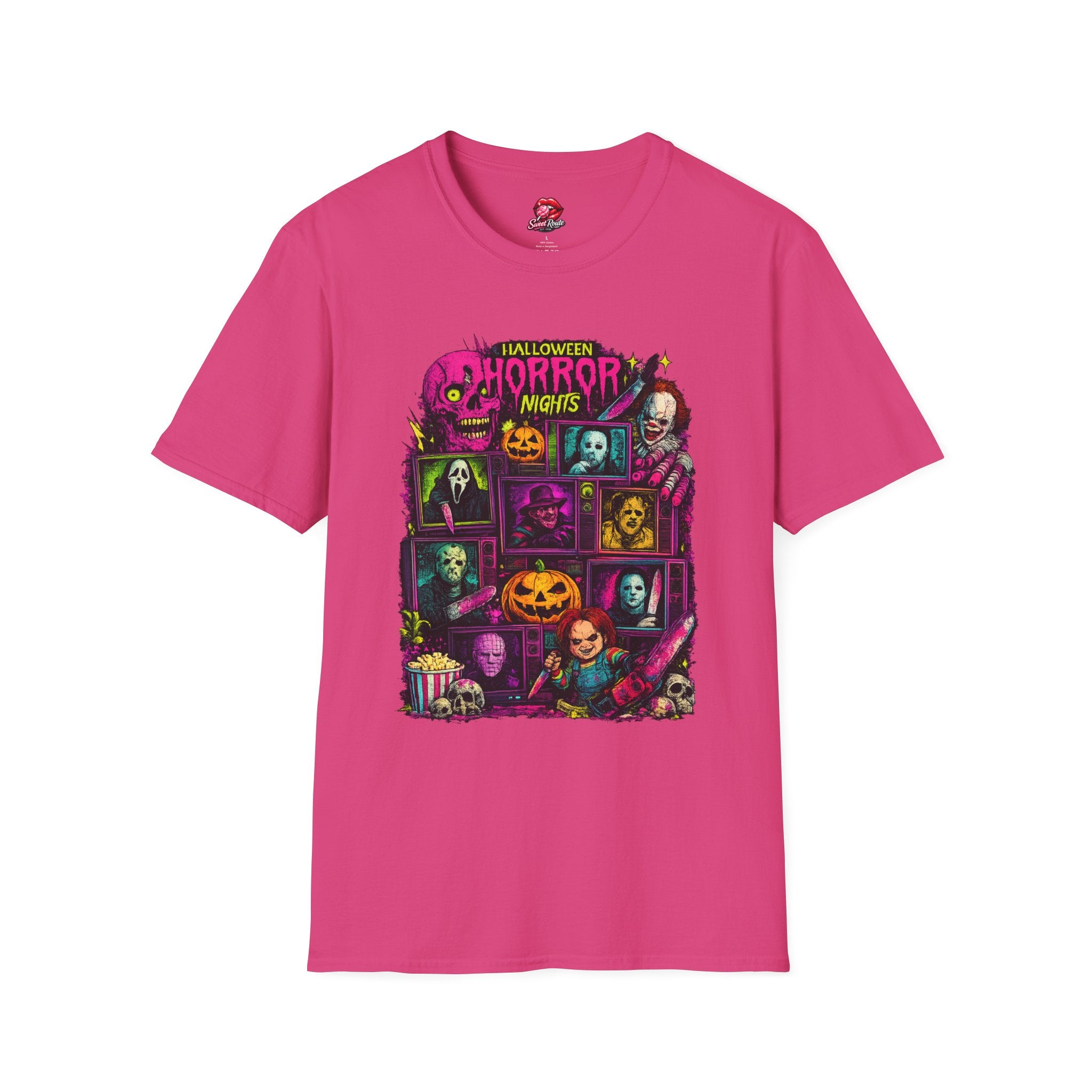 Halloween Horror Nights collage Tee | Vintage Monster Graphic T-Shirt
