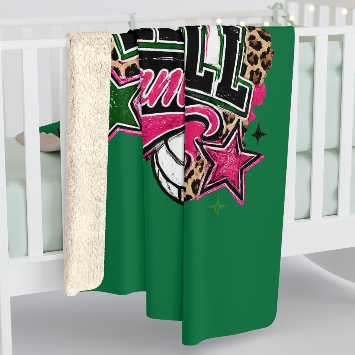 Loboes Volleyball Game Day Sherpa Blanket