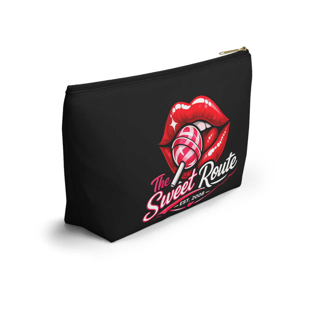 Sweet Route Logo Black Accessory Pouch