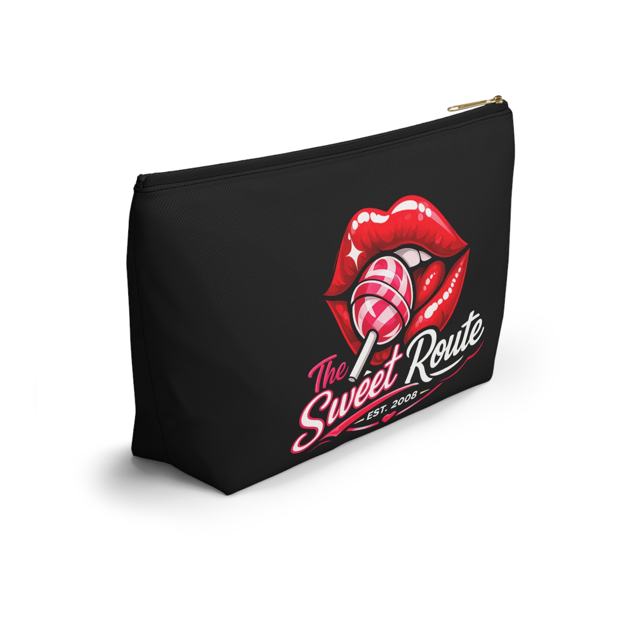 Sweet Route Logo Black Accessory Pouch