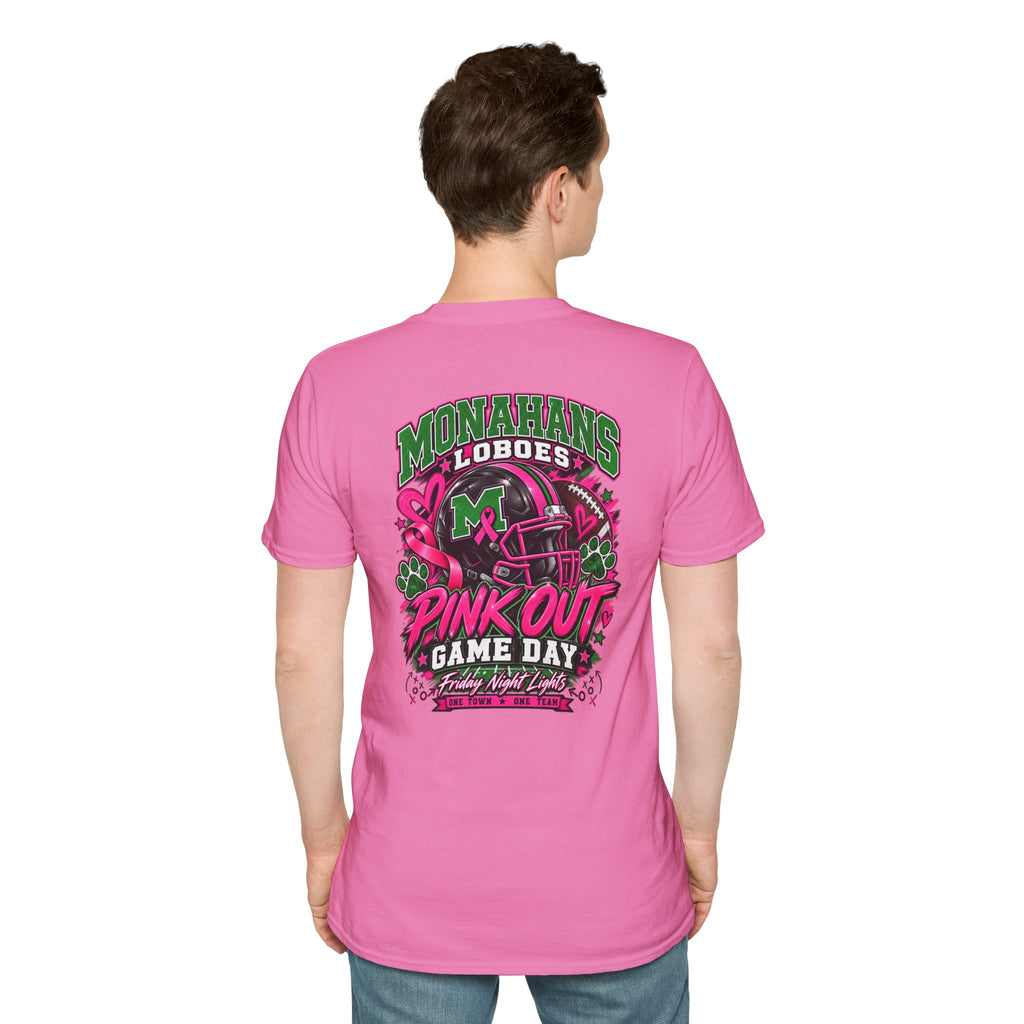 Monahans Loboes Pink Out Game Day Graphic T-Shirt