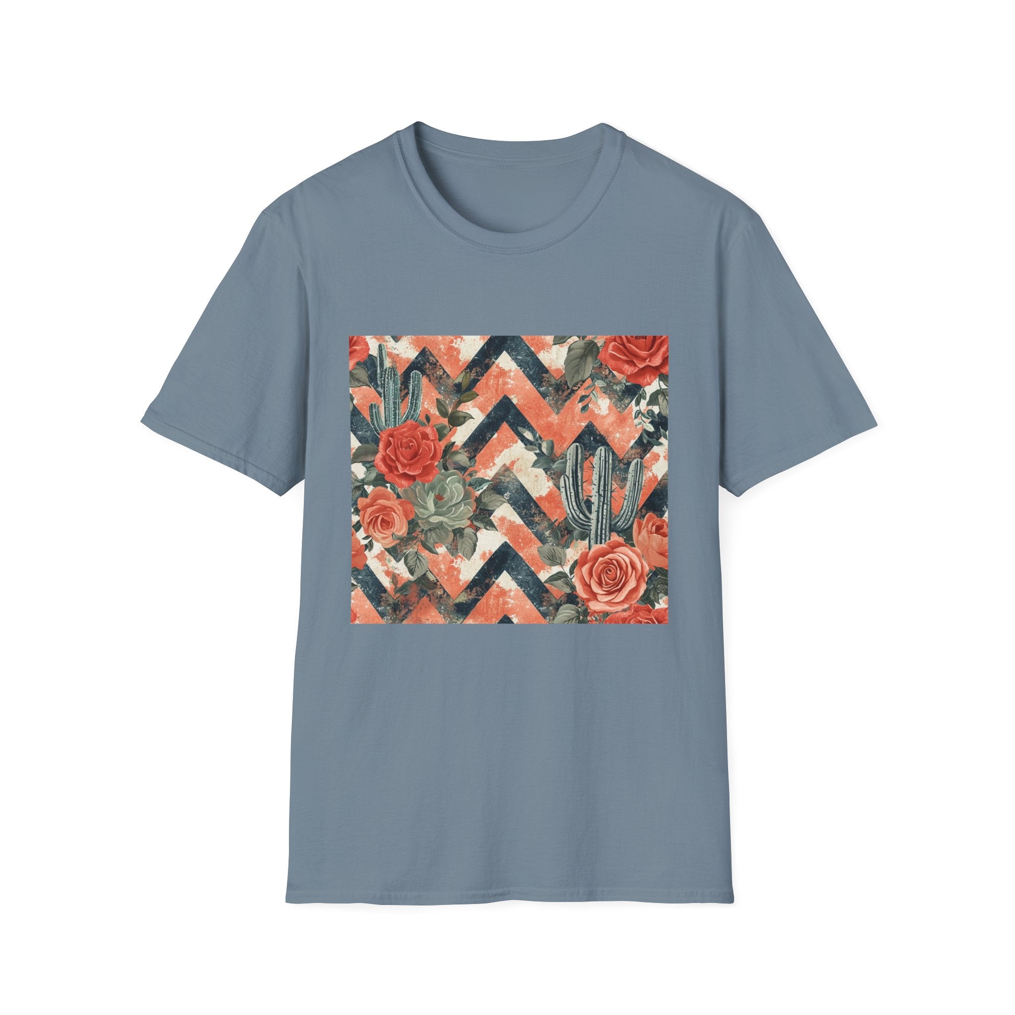 Chevron Cactus Rose T-Shirt