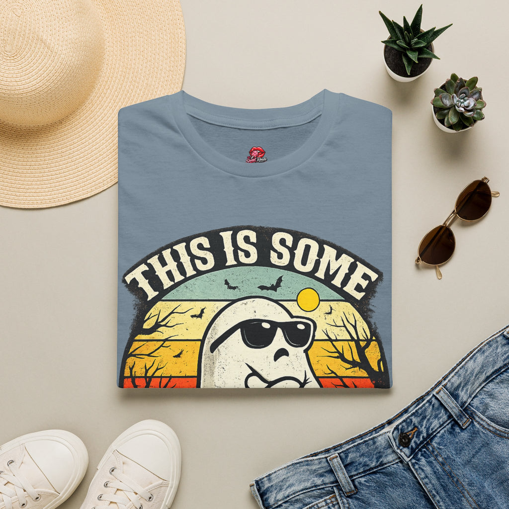 This Is Some Boo Sheet T-Shirt | Funny Retro Ghost Halloween Shirt | Cute Spooky Season Tee | Vintage Halloween Graphic Tee | Fall Ghost Gift