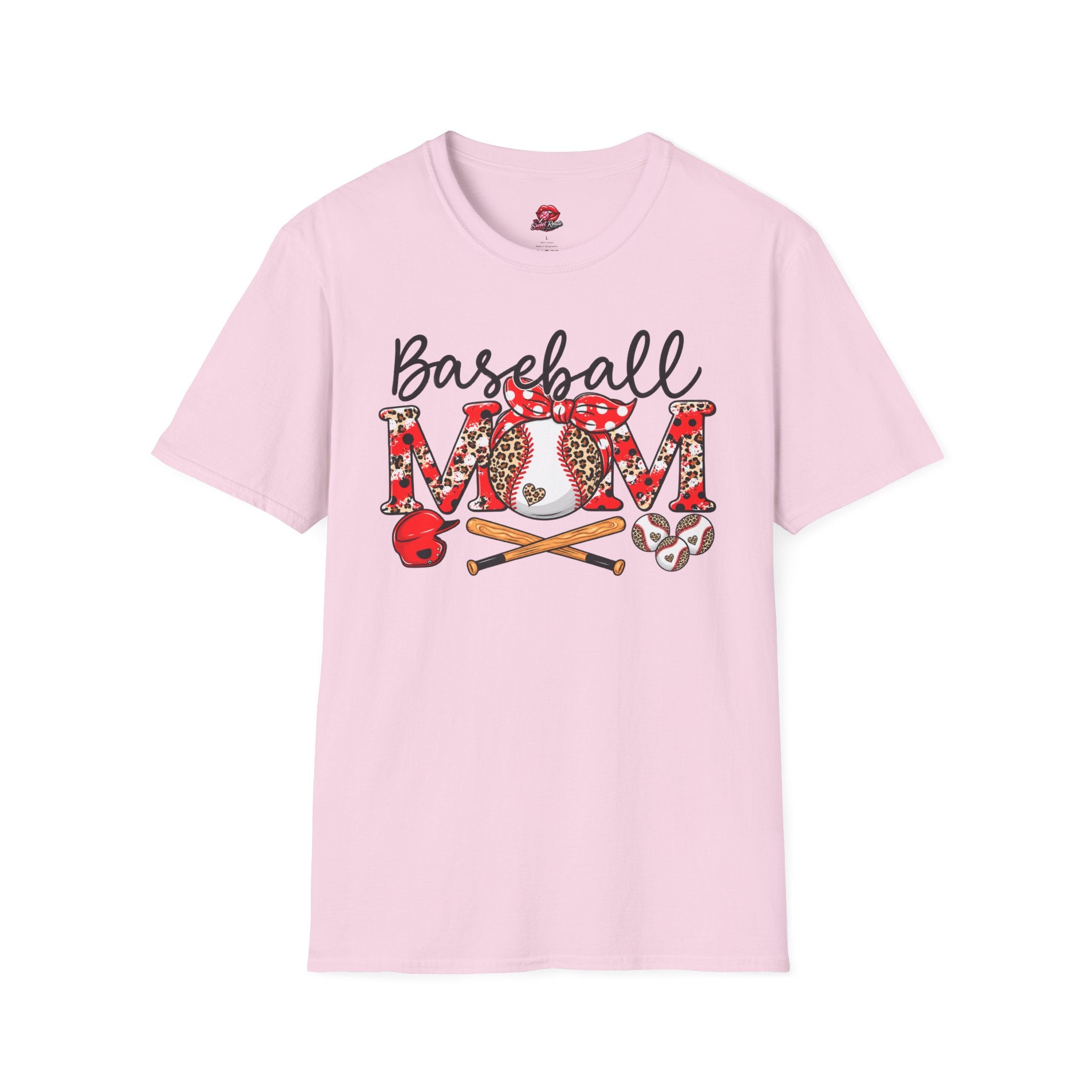 Floral Leopard Baseball Mom Tee