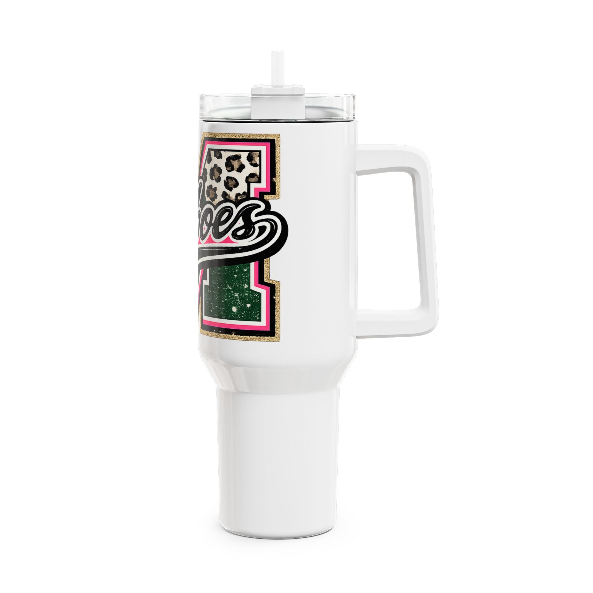 40oz Loboes Insulated Leopard Tumbler