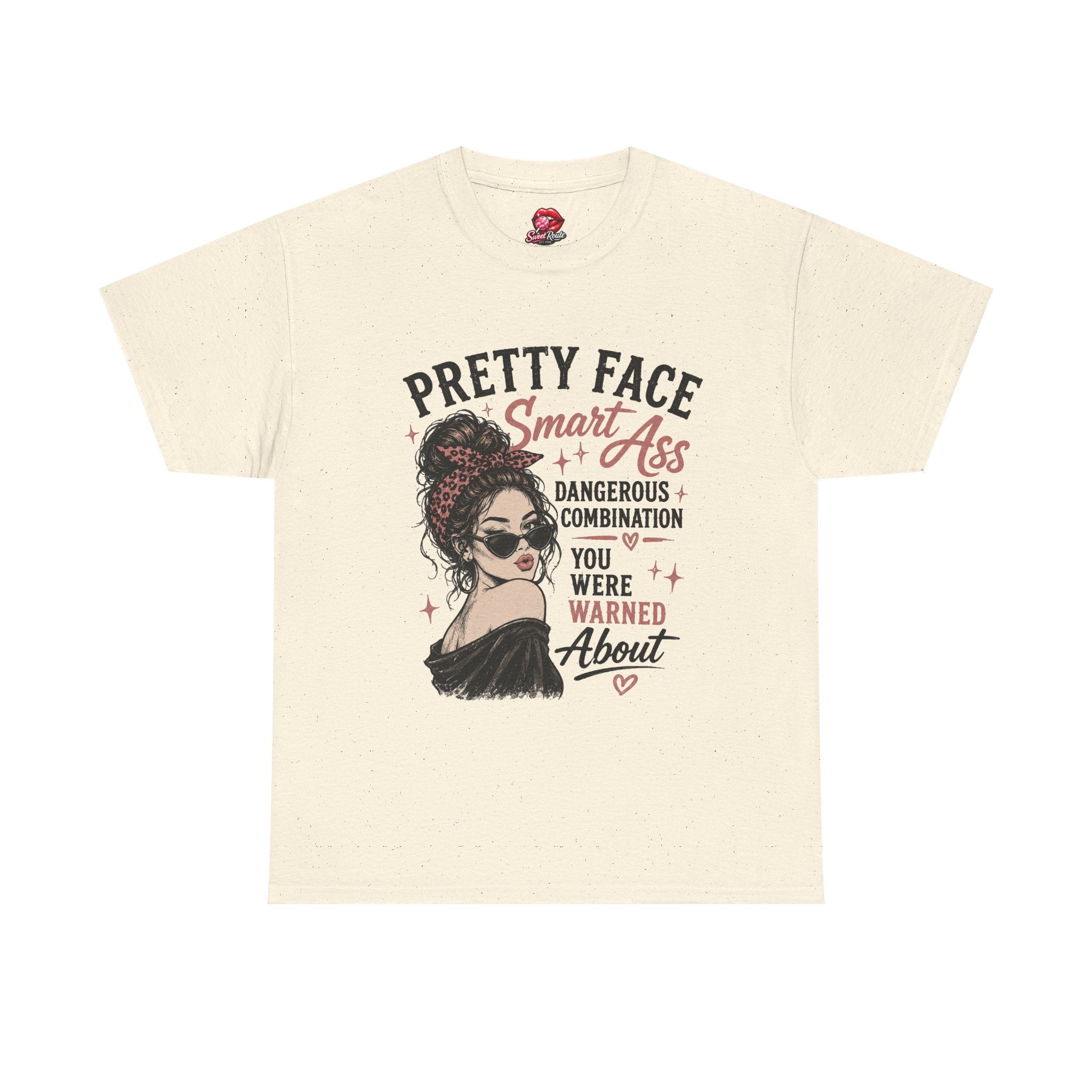 Pretty Face Smart Ass graphic tee