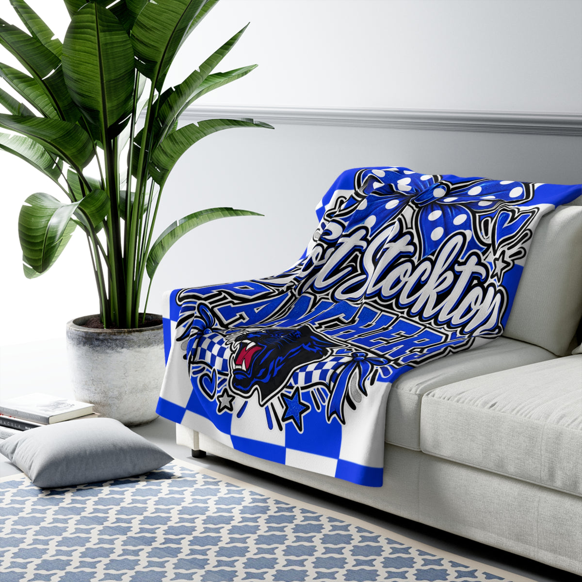 Fort Stockton Panthers Sherpa Fleece Blanket