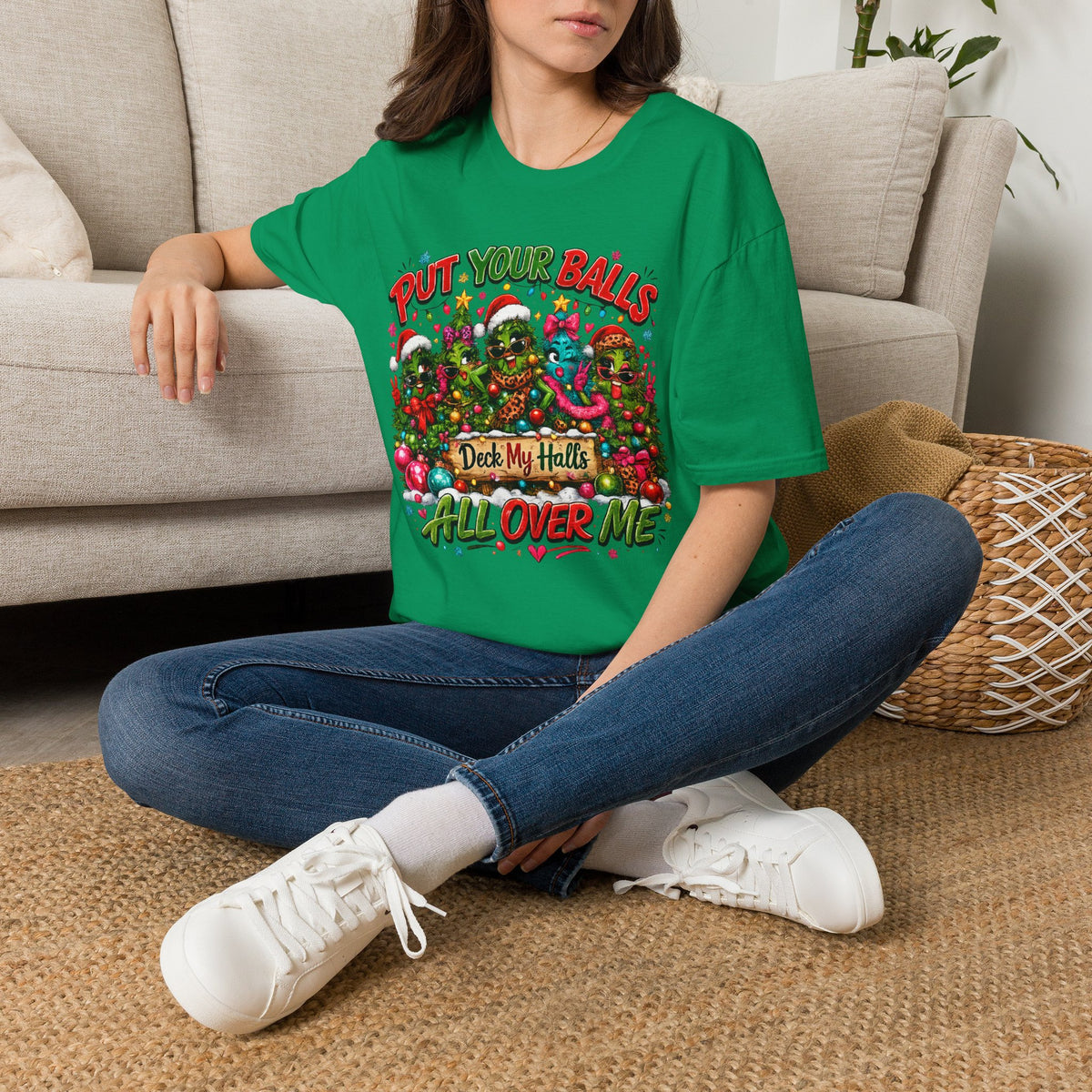 Put Your Balls Christmas Tree T-Shirt