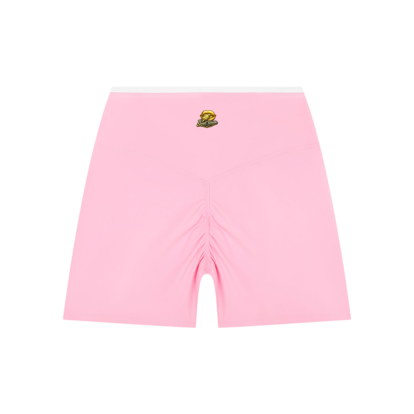 Sweet Route Women’s High Rise Color Block Yoga Shorts