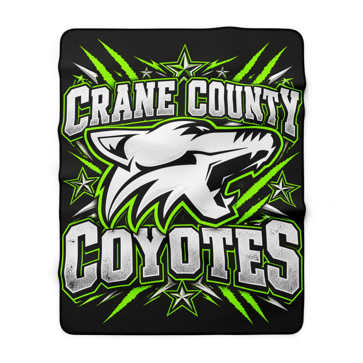 Crane County Coyotes Sherpa Fleece Blanket