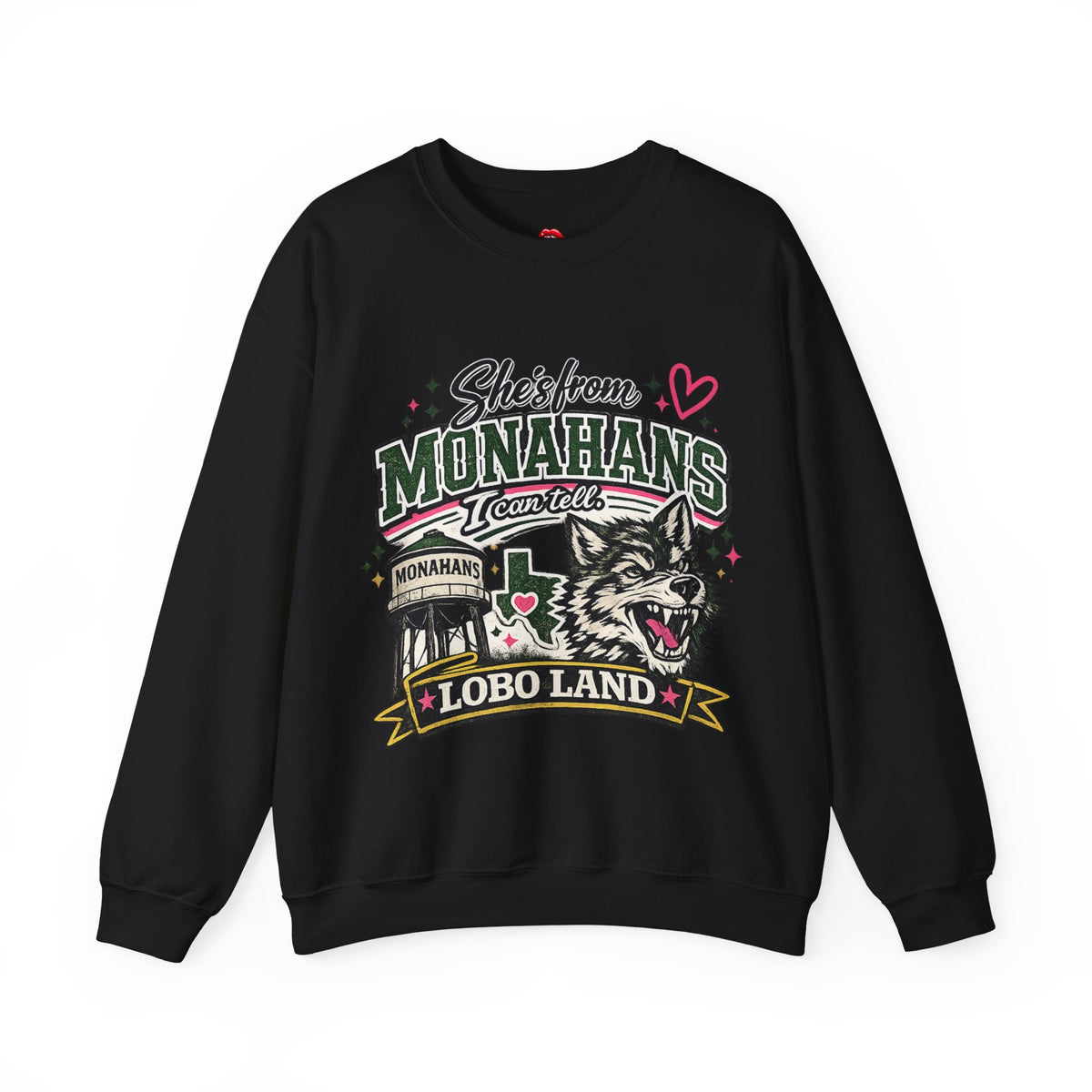 Monahans Lobo Land Vintage Worn Crewneck Sweatshirt