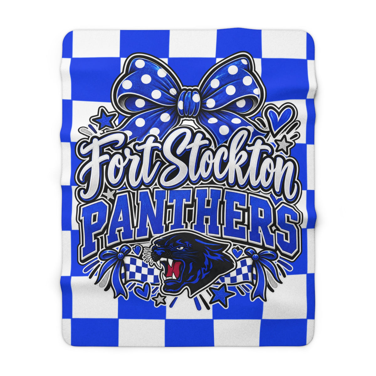 Fort Stockton Panthers Sherpa Fleece Blanket