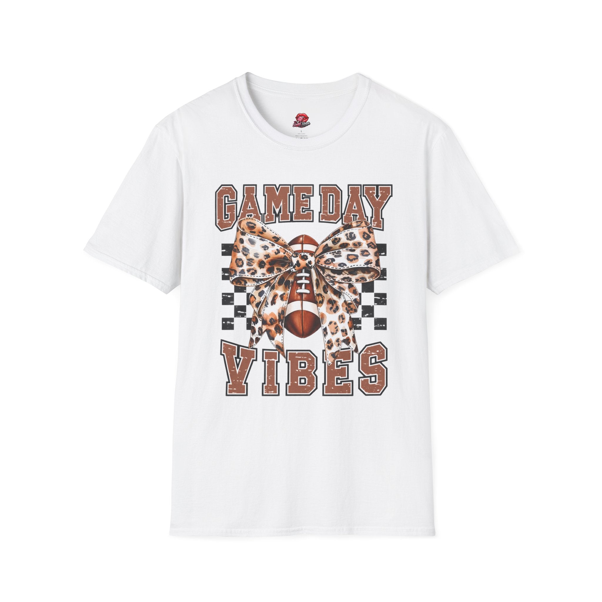 Leopard Bow Football Tee