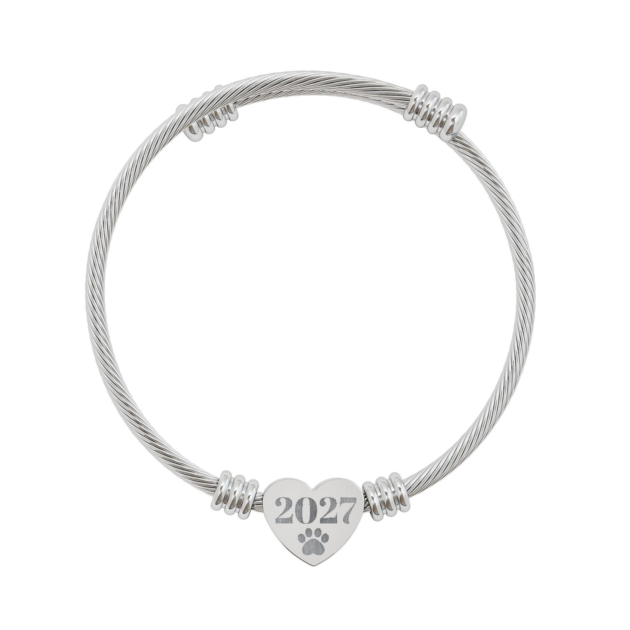 2027 Heart Cuff Bracelet