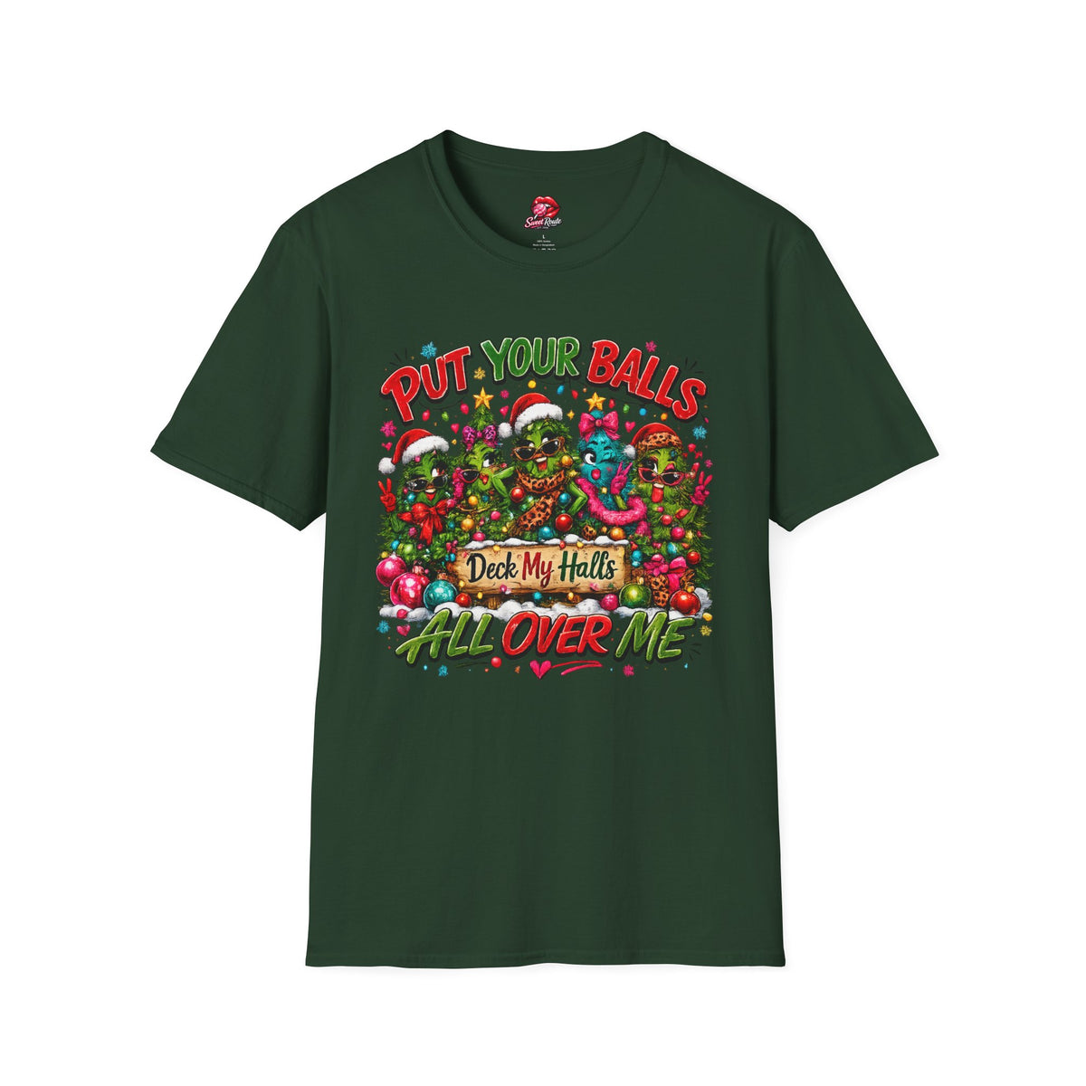 Put Your Balls Christmas Tree T-Shirt