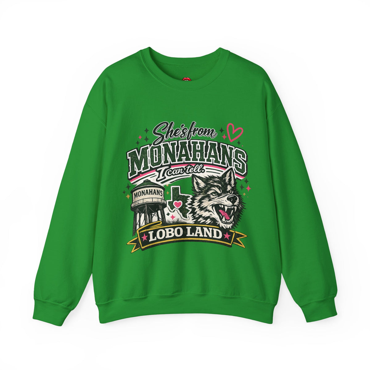 Monahans Lobo Land Vintage Worn Crewneck Sweatshirt