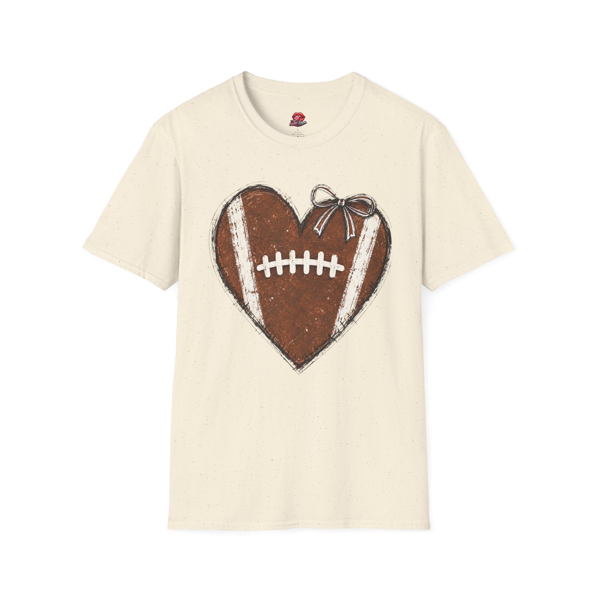 Heart-Shaped Football T-Shirt