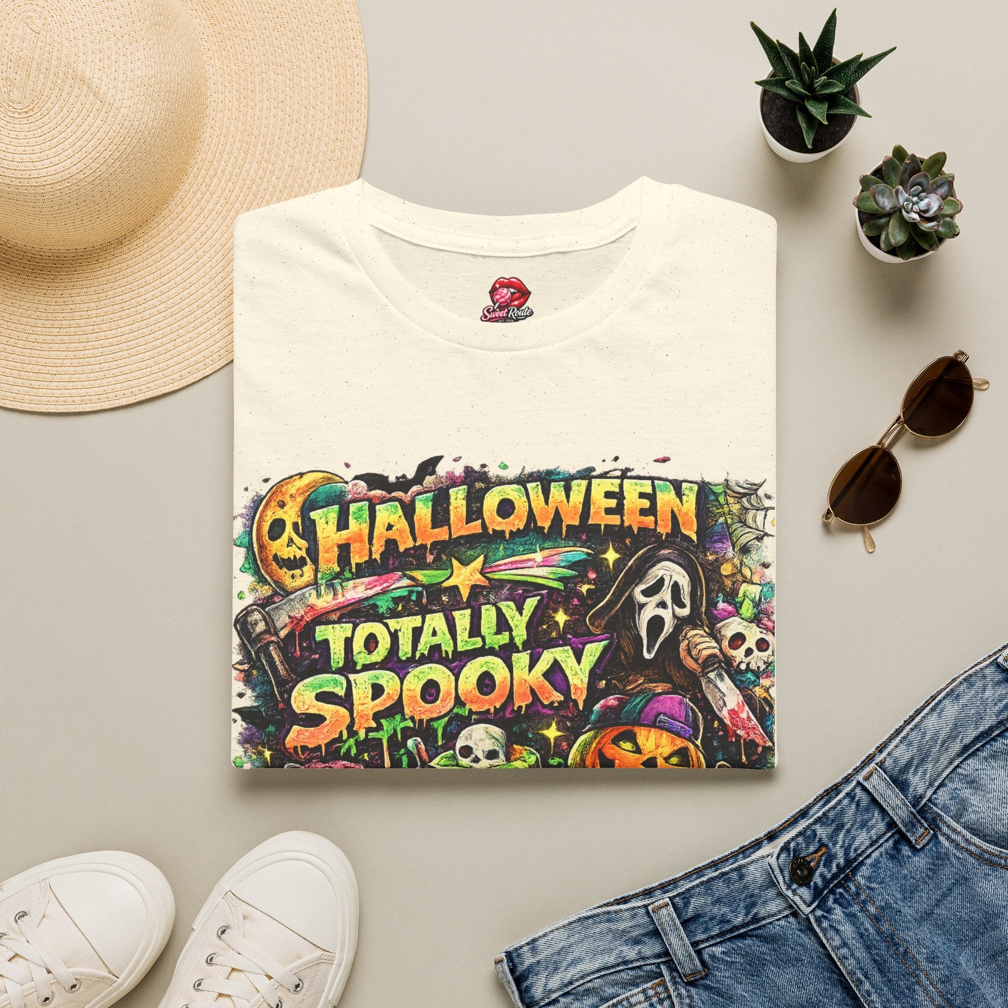 Halloween Totally Spooky Graphic T-Shirt