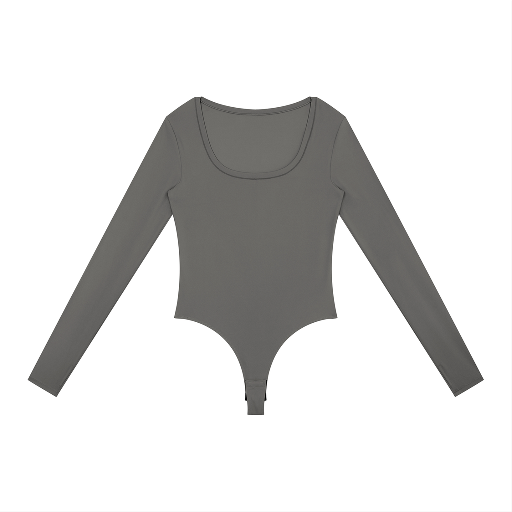 Sweet Route Women's Tight Long Sleeve Yoga Bodysuit