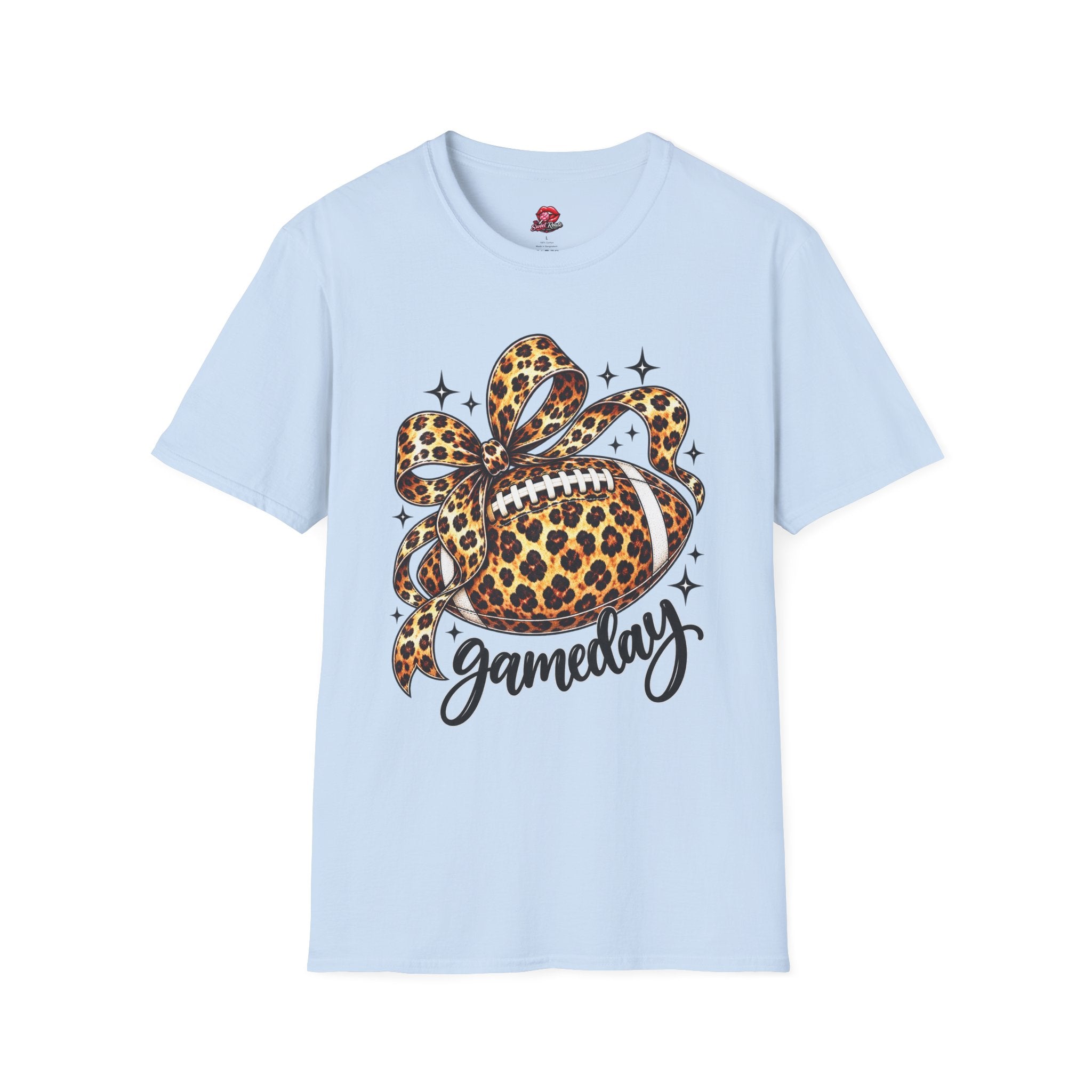 Leopard Print Football Gameday T-Shirt