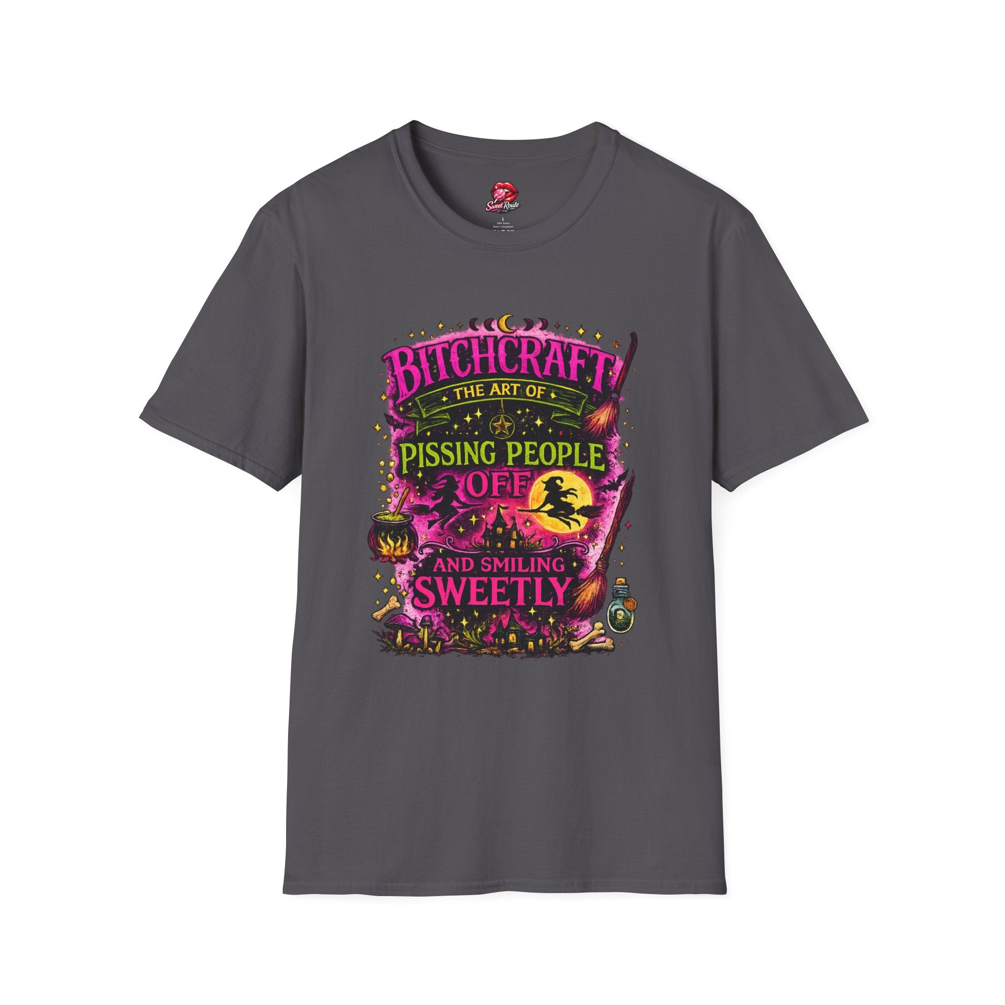 Bitchcraft witch design T-Shirt