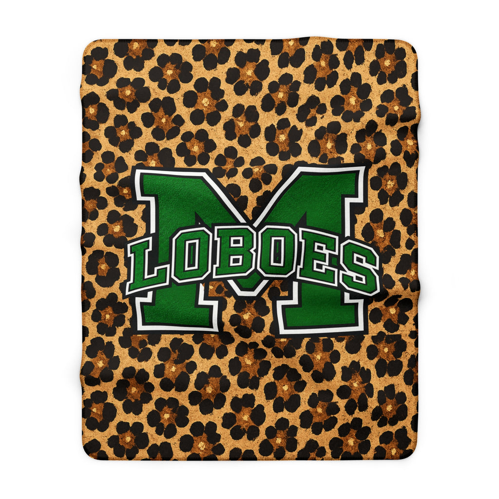 Loboes Sherpa Fleece Blanket – Leopard Print