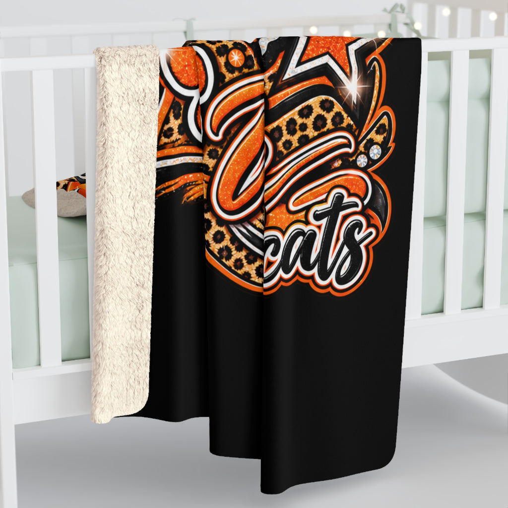 Wink Wildcats Sherpa Blanket