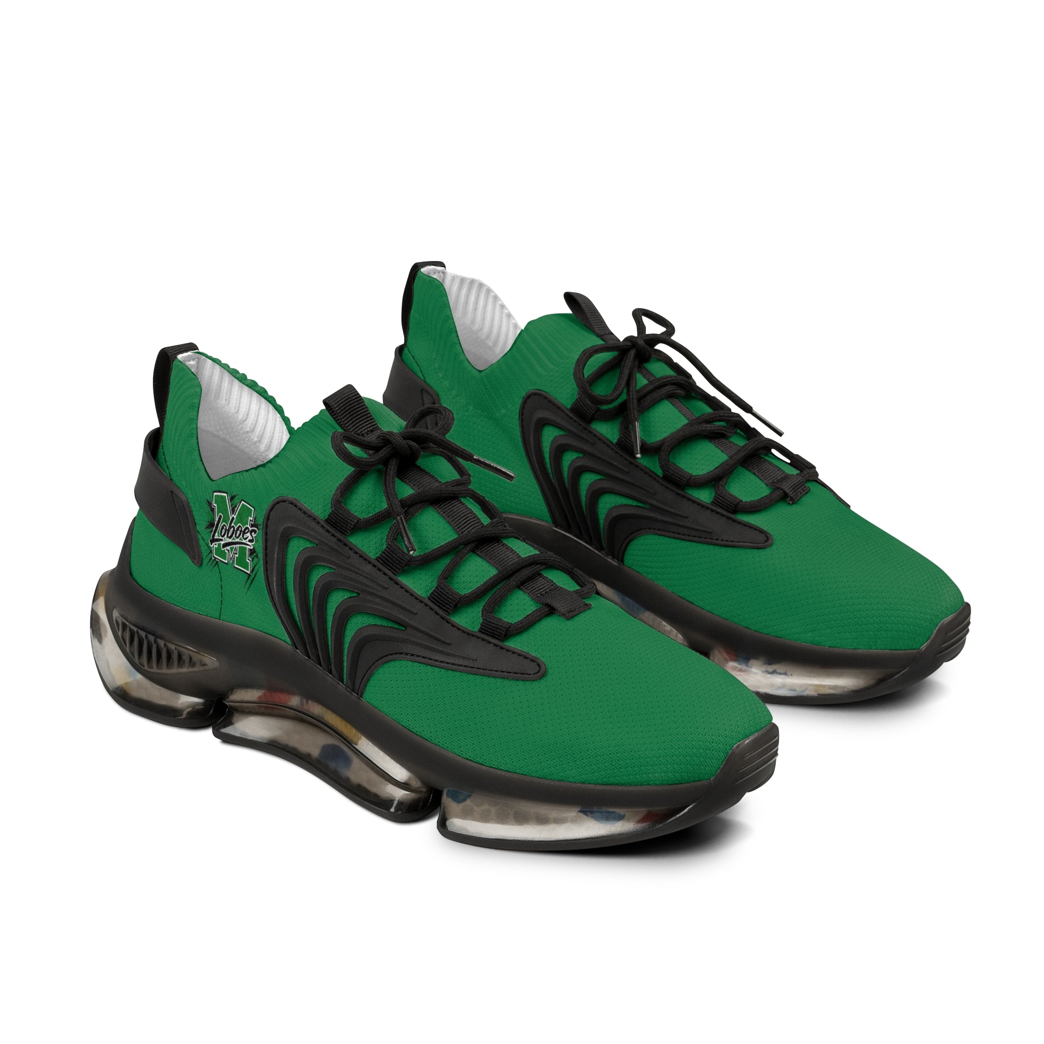 Men's Green Mesh Lobo Sneakers