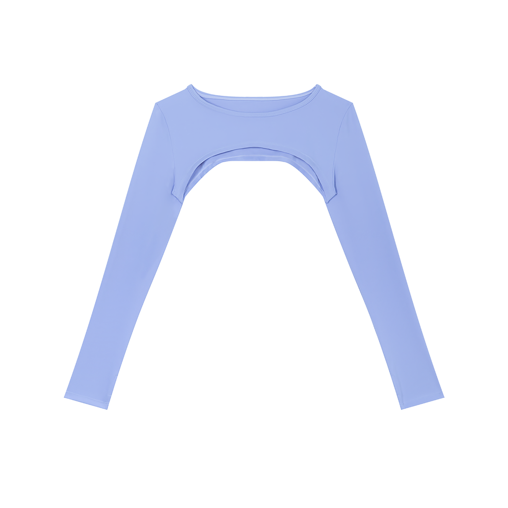 Sweet Route Women’s Cutout Long Sleeve Yoga Shrug