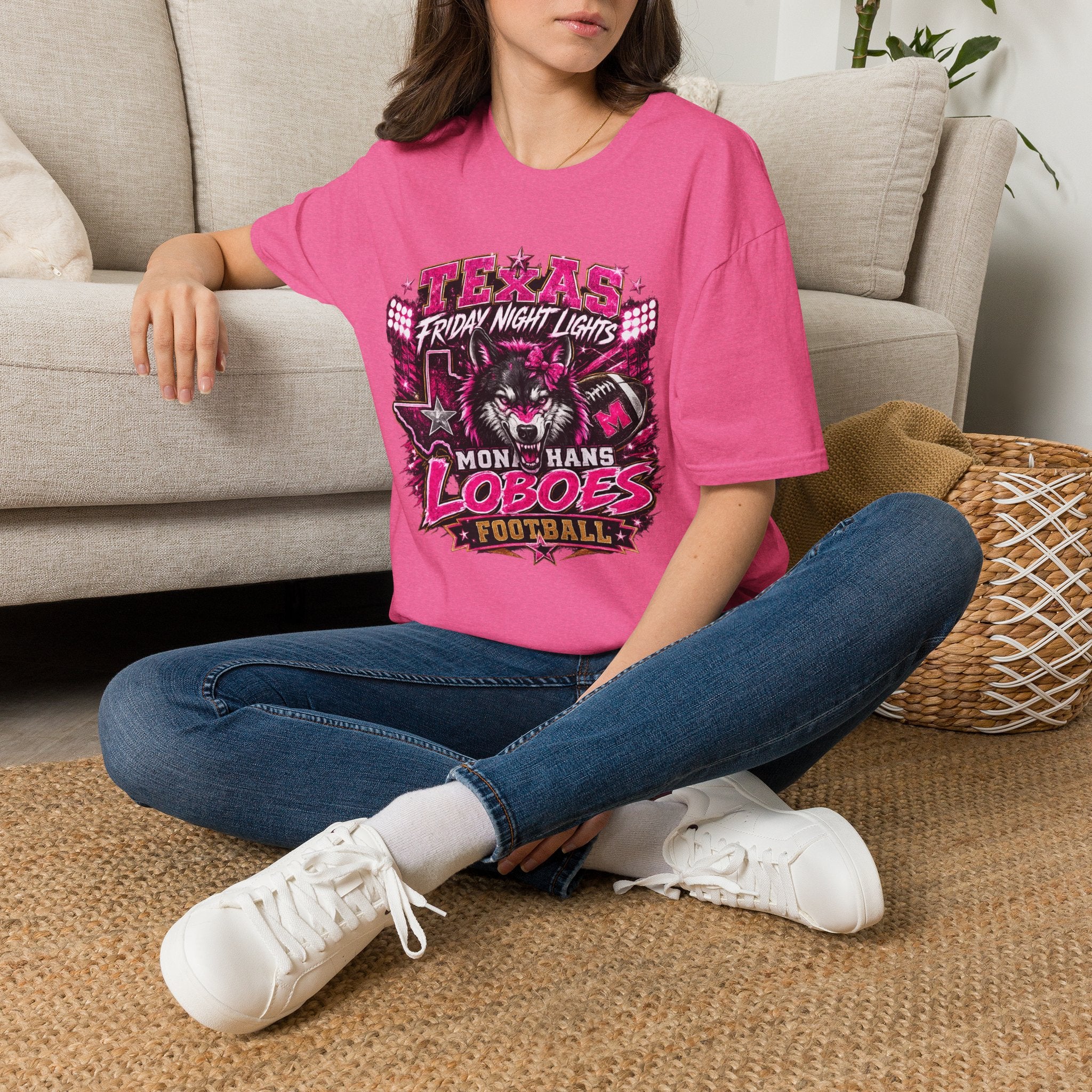 Texas Friday Night Lights "Loboes" Football Graphic Tee