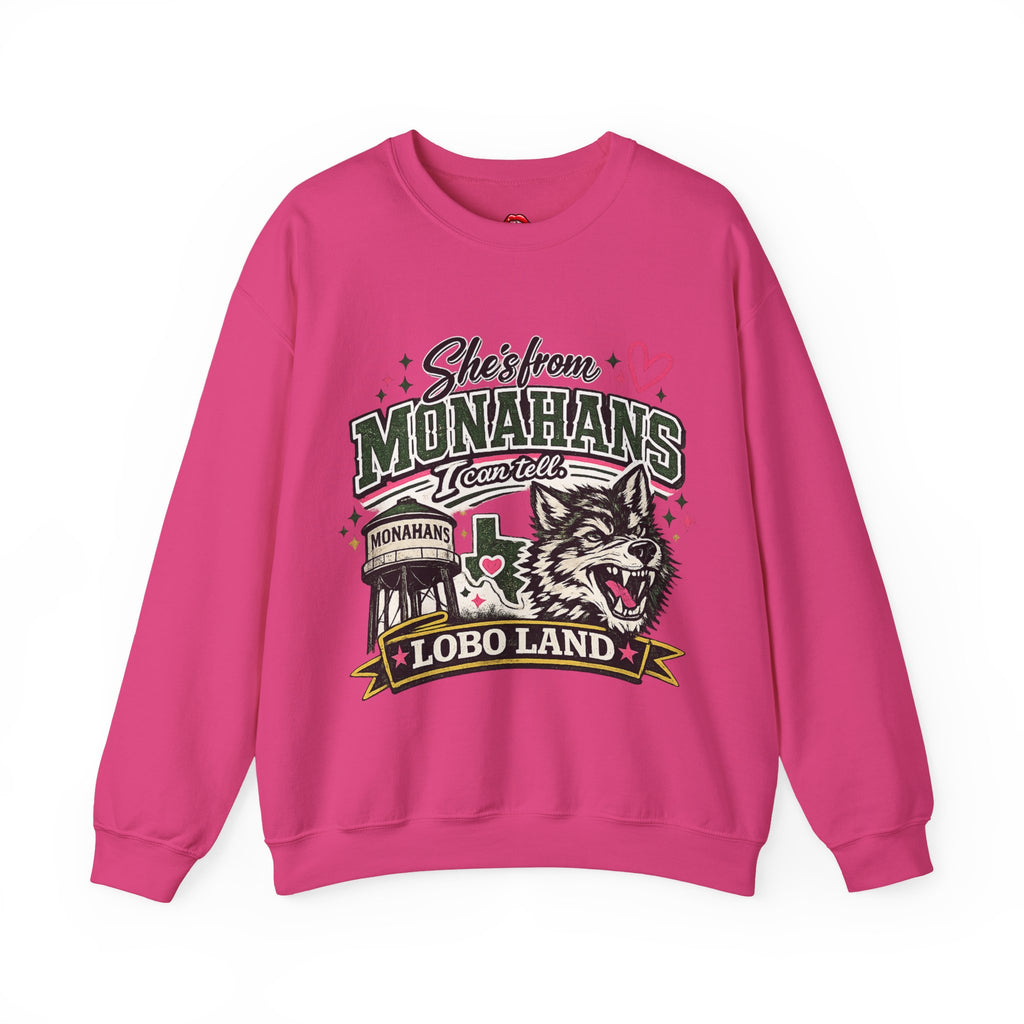 Monahans Lobo Land Vintage Worn Crewneck Sweatshirt