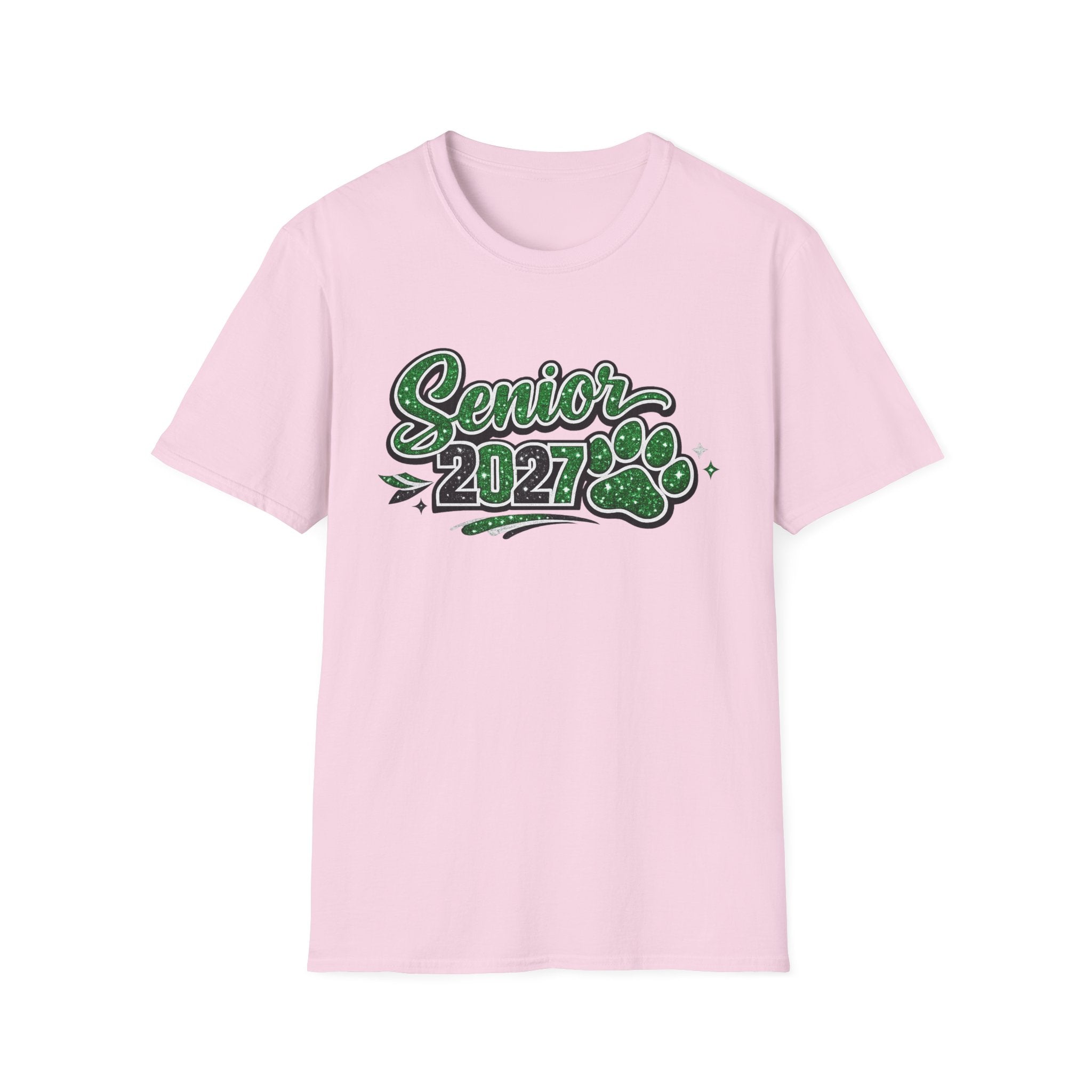Senior 2027 Paw Print T-Shirt