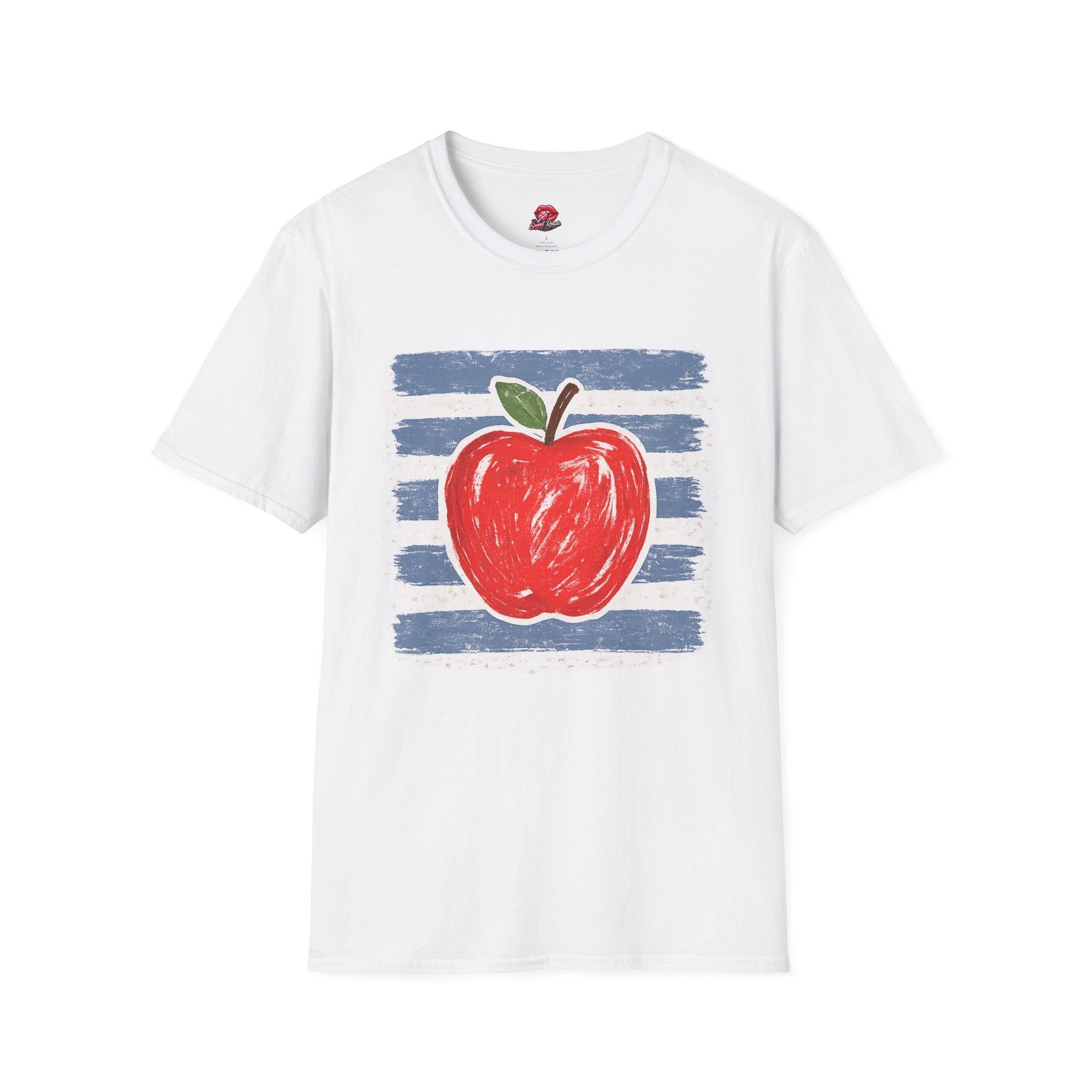 Retro Apple Graphic Teacher T-Shirt | Vintage School Apple Tee | Back to School Gift for Teachers