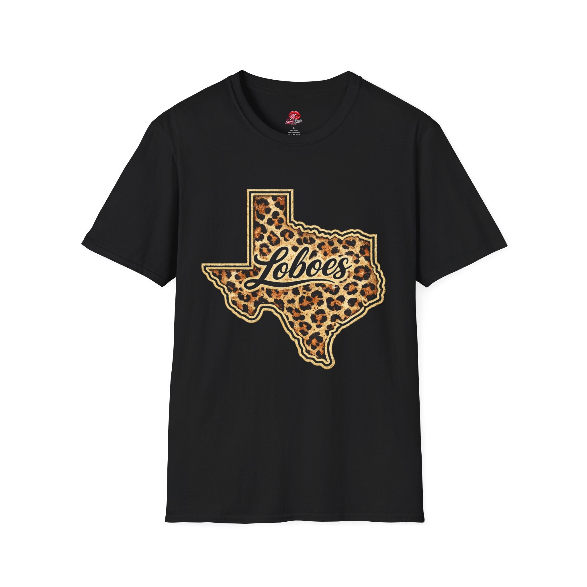 Texas Leopard Print 'Loboes' T-Shirt