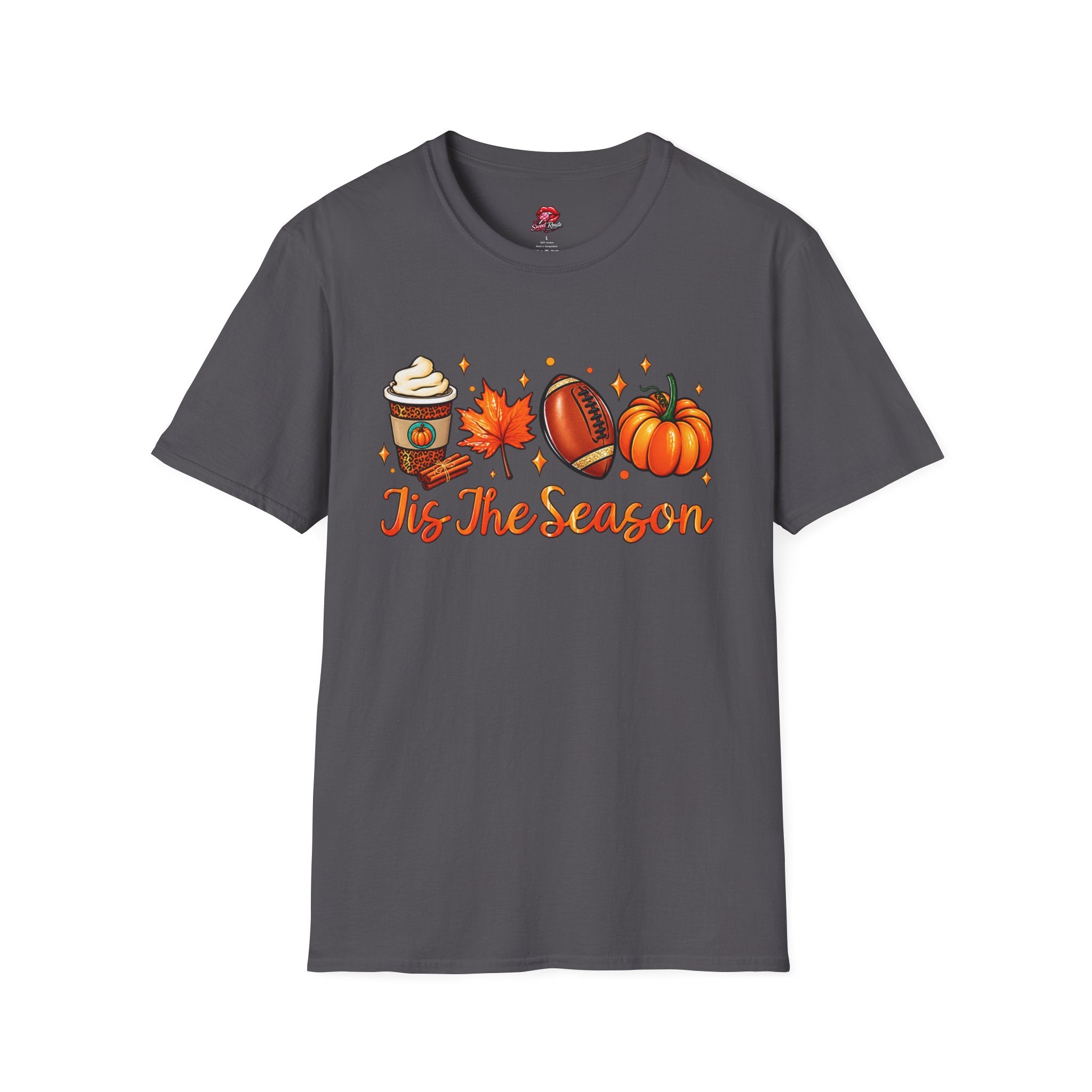 Tis The Season Pumpkin, Leaf & Latte Tee