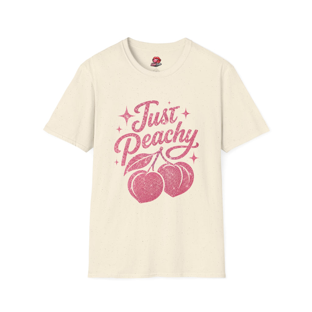 Just Peachy script with cherries T-Shirt