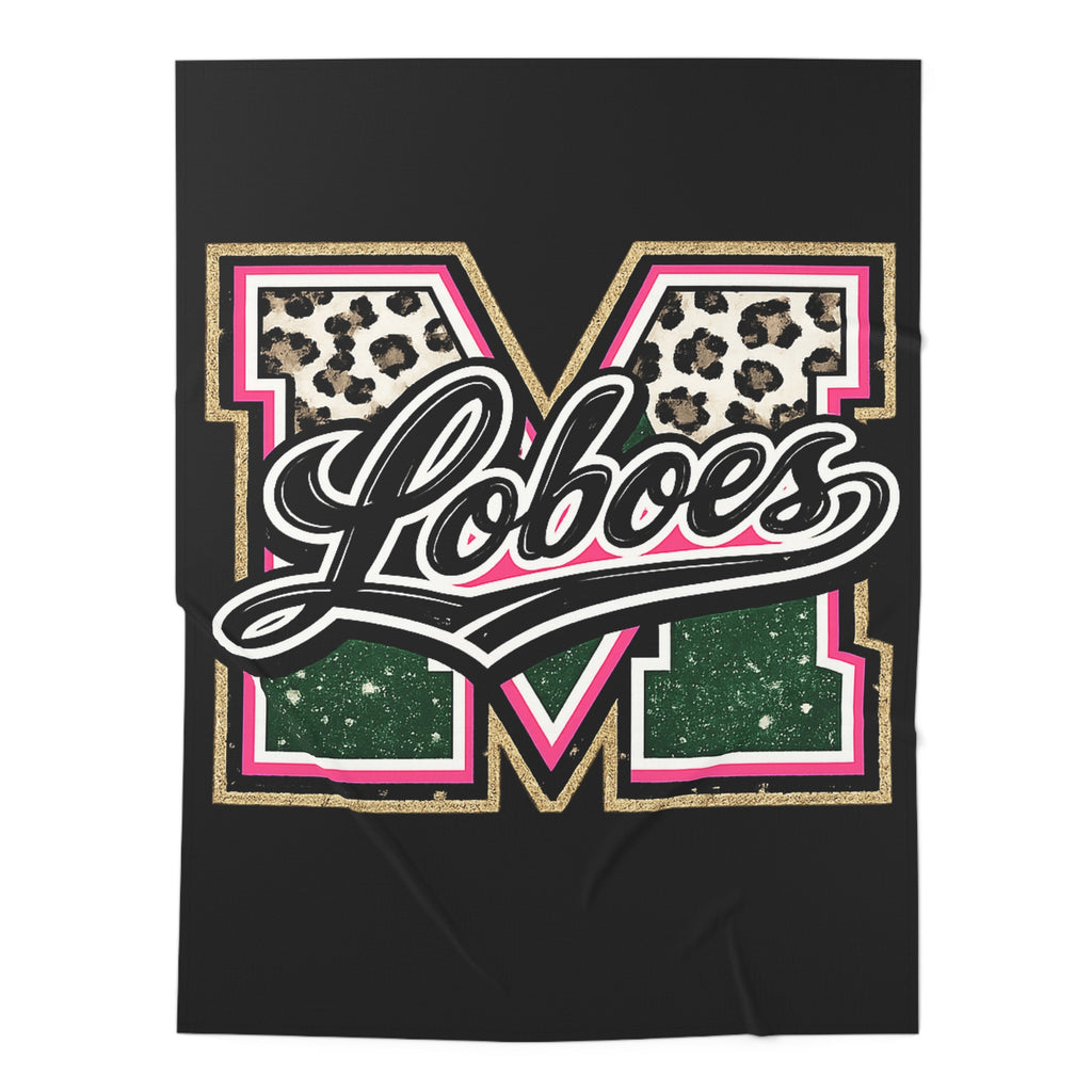 Loboes Leopard M Patch Baby Swaddle Blanket