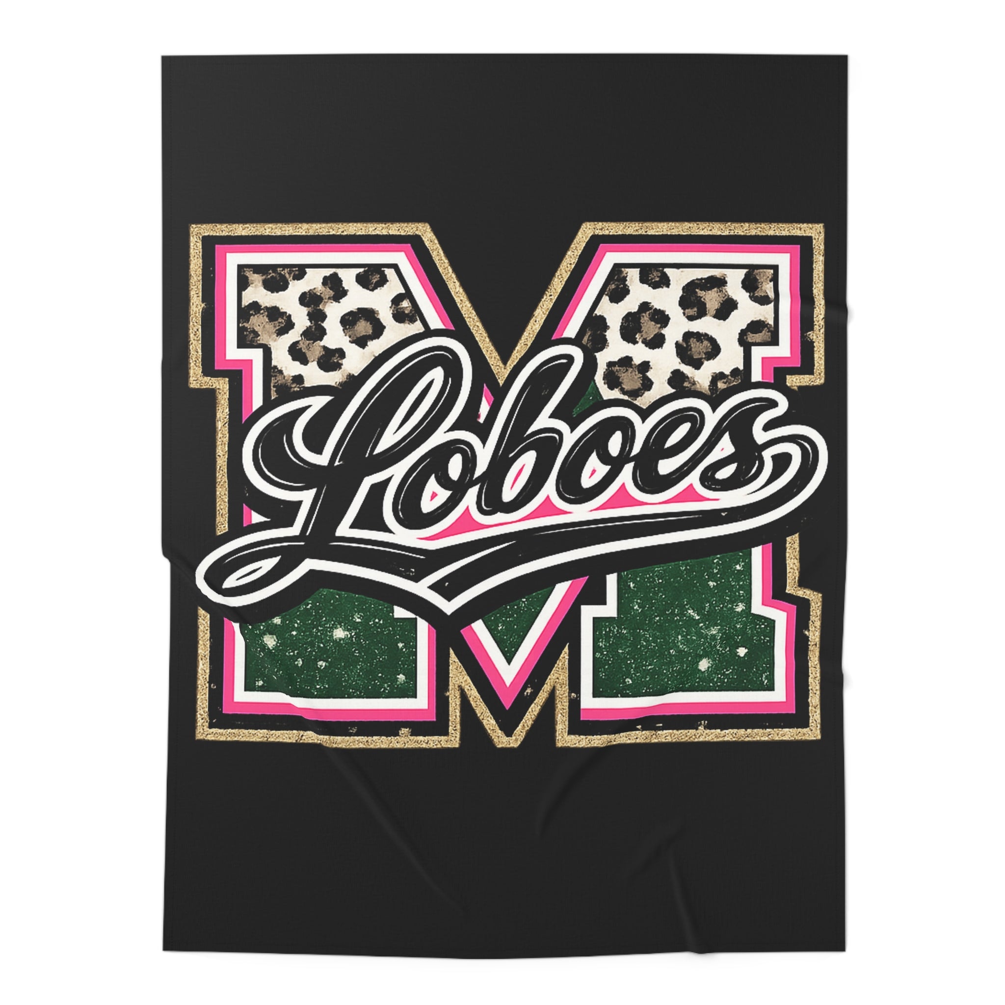 Loboes Leopard M Patch Baby Swaddle Blanket