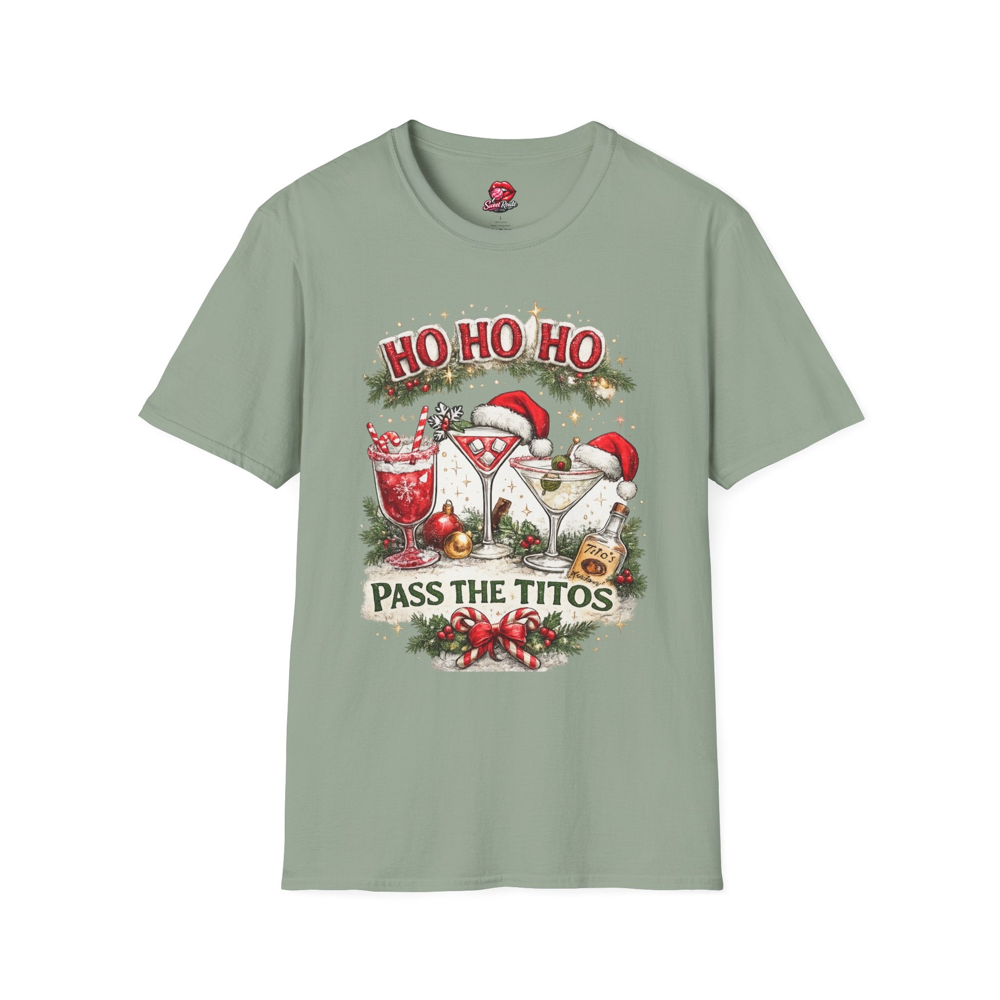 Ho Ho Ho Pass the Titos Christmas T-Shirt
