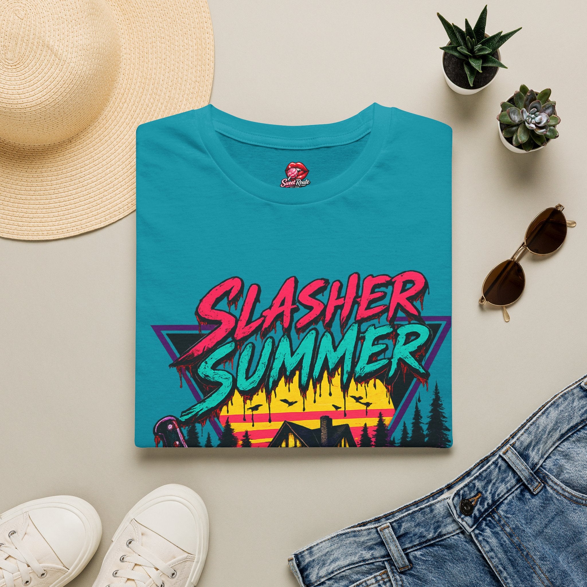 Slasher Summer Retro Horror Graphic Tee