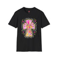 Pink Bow Love Like Jesus Cross Tee