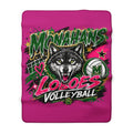 Monahans Loboes Volleyball Sherpa Blanket